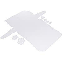 Amuzocity Lona de Plástico Latch Hook Canvas Mesh Underlay en Blanco para Flores